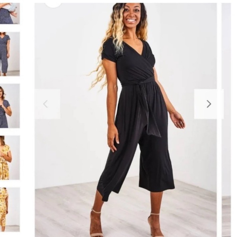 Latched Mama V-Neck Nursing Jumpsuit